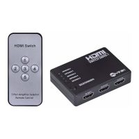 Switch HDMI 5 Entradas e 1 Saída com Controle Remoto 3D 1080P