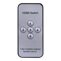Switch HDMI 5 Entradas e 1 Saída com Controle Remoto 3D 1080P - Image 2