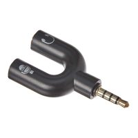 Adaptador Áudio P3 Macho X 2 P2 Fêmea Áudio e Microfone em U - Image 2