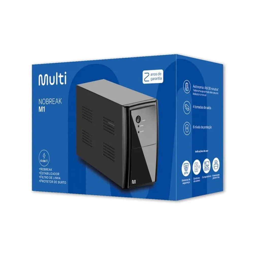 Nobreak 1000VA Mono 127v/127v Multi EN083 - Imagem 3