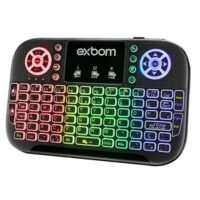 Teclado sem fio Wireless e Bluetooth Mini para Smart TV LED RGB - Image 2