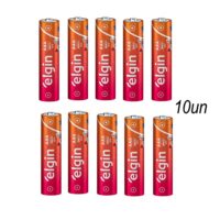 Pilha Zinco/Carvão AAA Pack com 10 1.5v Elgin