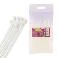 Abraçadeira em Nylon 10cm Pacote com 100 Branco - Image 2