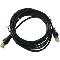 Cabo de Rede Patch Cord Cat-5e 2m Preto
