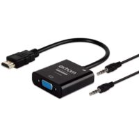 Cabo Conversor HDMI x VGA com Áudio