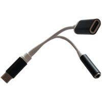 Adaptador Tipo C Macho X P2 Fêmea e Tipo C Fêmea Áudio XCEL