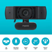 Web Câmera Rapoo 720p - Image 4