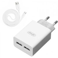 Carregador de Celular com 2 USB + Cabo V8 1m 5.1A