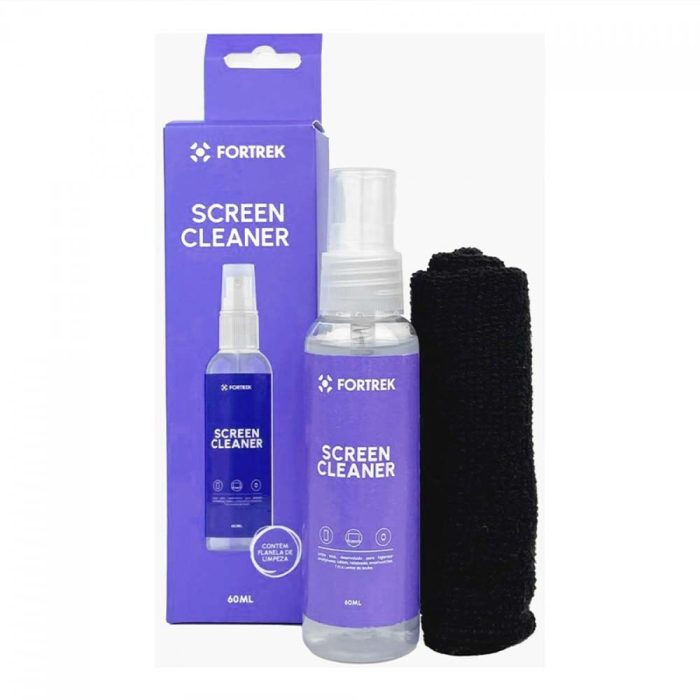 Limpa Telas Spray 60ml Fortrek com Flanela