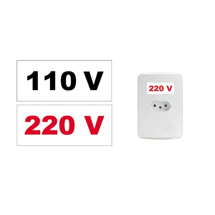 Etiqueta de Identificação de Voltagem 110V/220V com 10