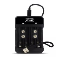 Carregador para Pilhas AA+AAA+9V Knup CP502 Conexão Type-C