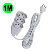 Extensão Elétrica com 3 Tomadas Tripolar 1m Branco