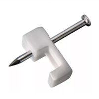 Fixador de Cabo Quadrado 07mm Pacote com 50 Branco