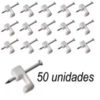 Fixador de Cabo Quadrado 07mm Pacote com 50 Branco - Image 2