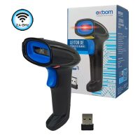Leitor de Código de Barras e Boletos Sem Fio Exbom LCB-S600A
