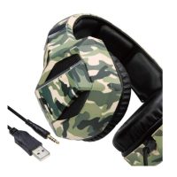 Headphone Gamer Estéreo com Microfone LED Soldado GH-X2700 - Image 2