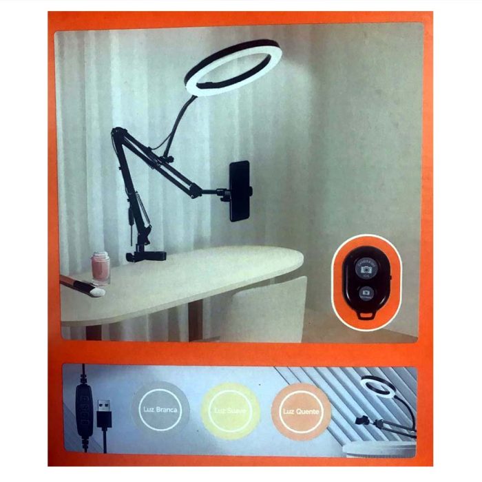 Suporte de Mesa para Celular com Braço Ajustável OR-PL31 - Image 3