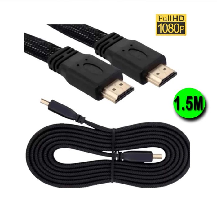 Cabo HDMI 4K Flat Nylon 1.5M FullHD 1080P