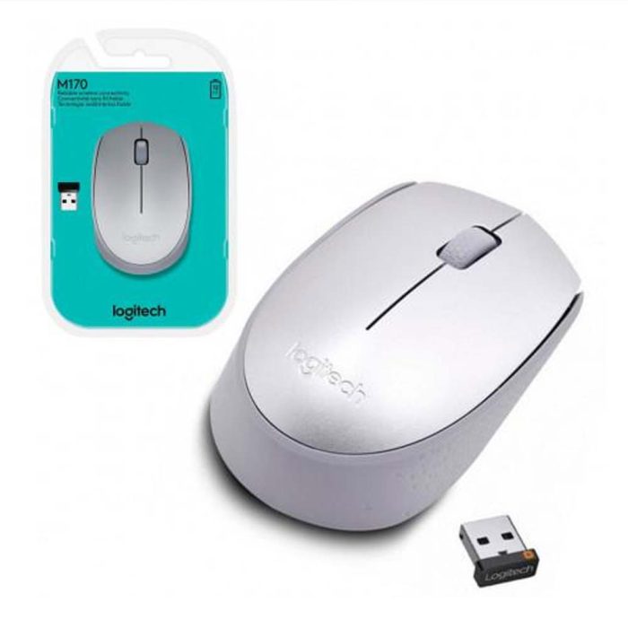 Mouse Sem Fio Wireless Logitech M170 Branco