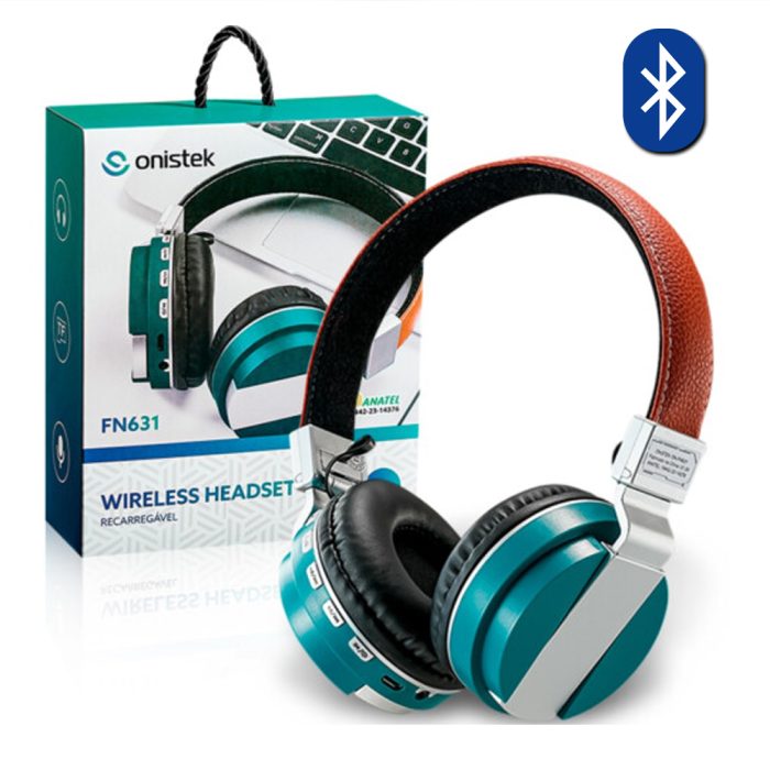 Headphone com Microfone Bluetooth + Entrada de Cartão MSD + Rádio FM FN631