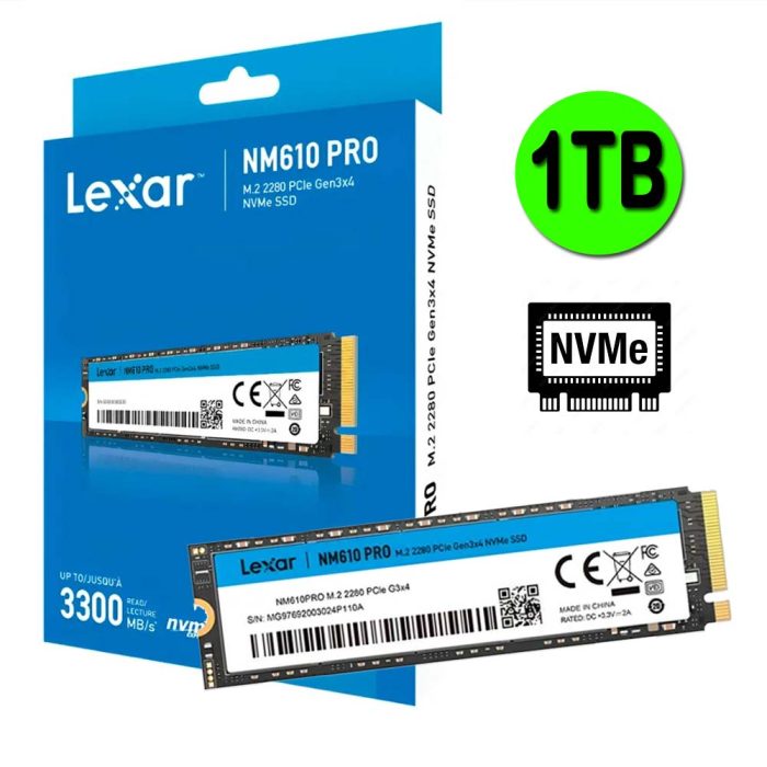 SSD M2 NVME 1TB Lexar NM610 PRO