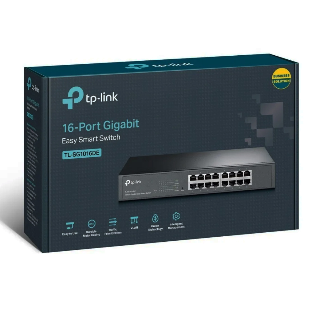 Switch para Cabo de Rede 16 Portas TP-link TL-SG1016D