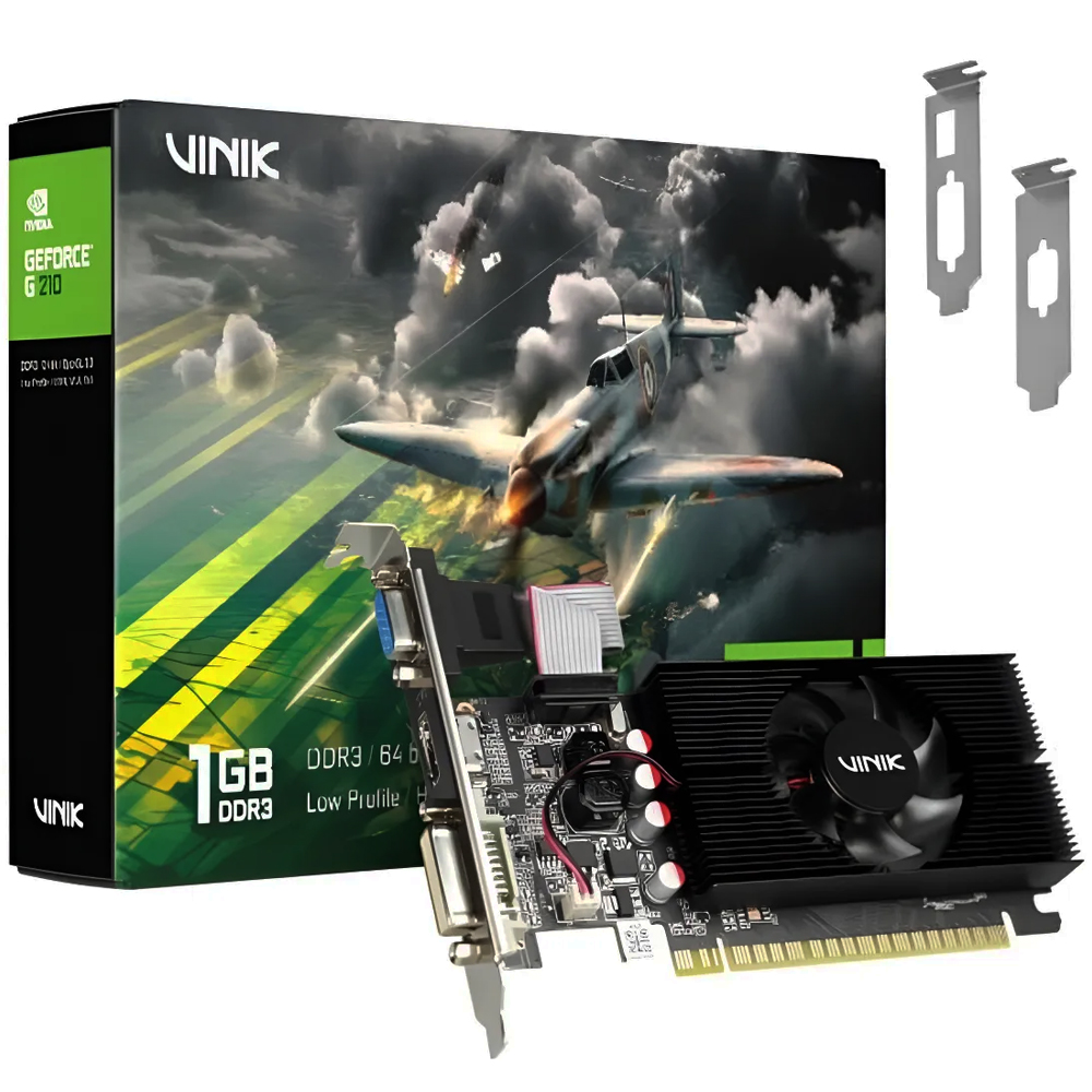 Placa de Vídeo VGA 64Bits 1Gb GT210 VINIK DDR3