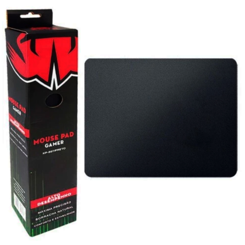 Mouse Pad Gamer 42×32 Preto Knup
