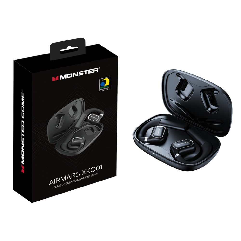 Fone de Ouvido Bluetooth Duplo V5.4 Monster XKO01