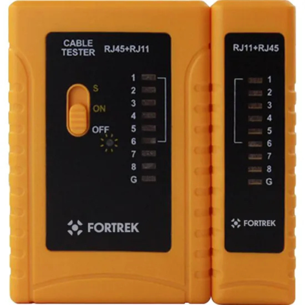 Testador de Cabo de Rede RJ45/RJ11 Fortrek TCF101