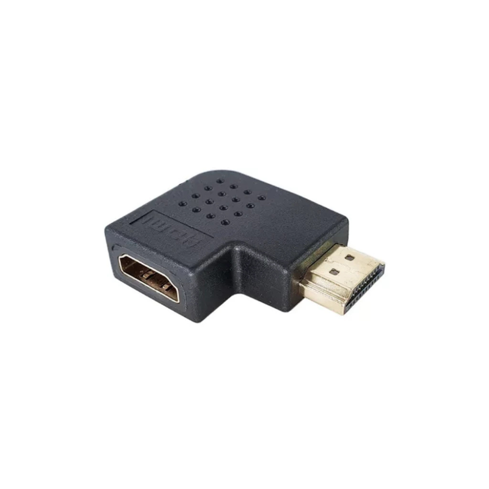 Adaptador HDMI em L Macho x Femea 90 Graus Direita / Esquerda