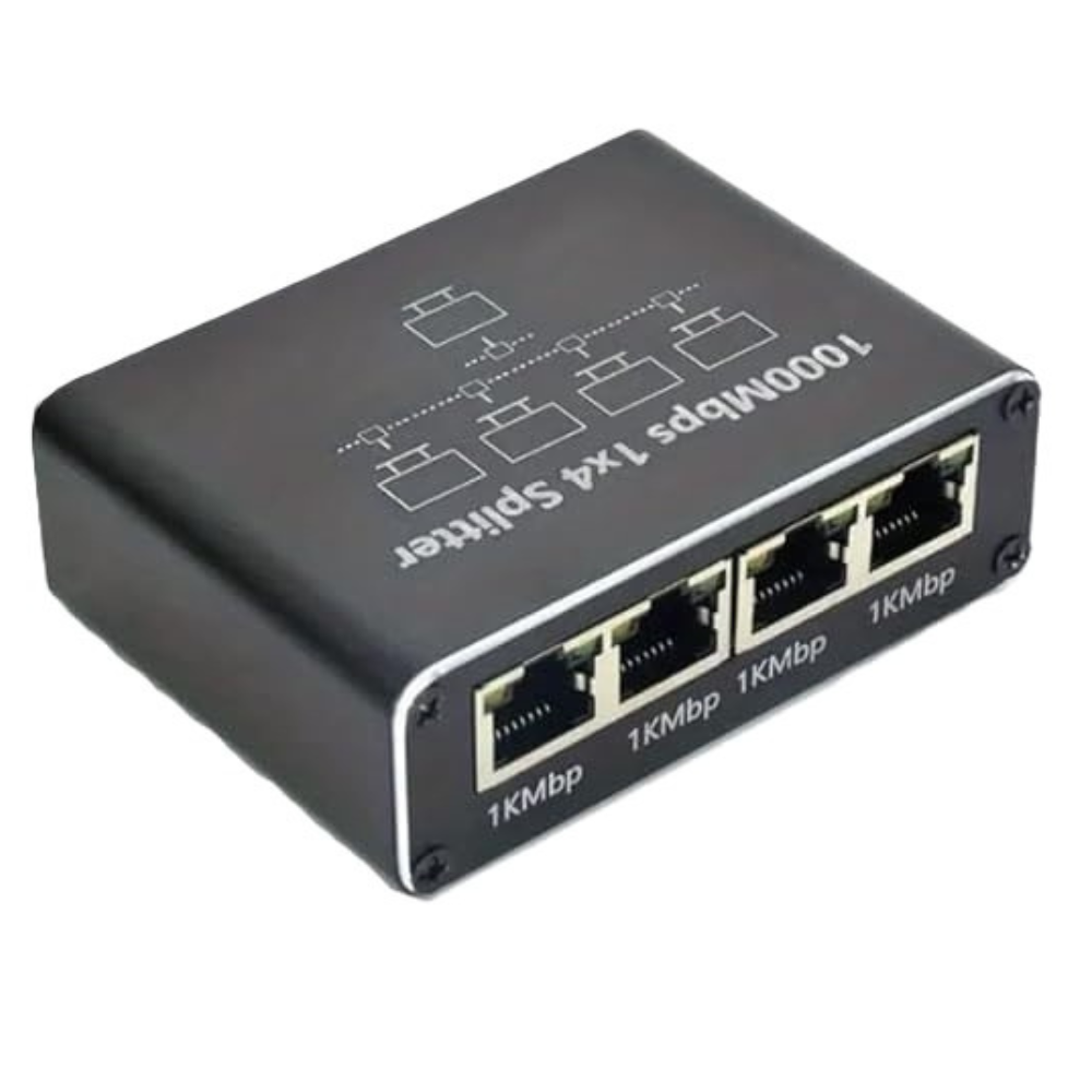 Switch para Cabo de Rede 5 Portas Giga/1000 Exbom