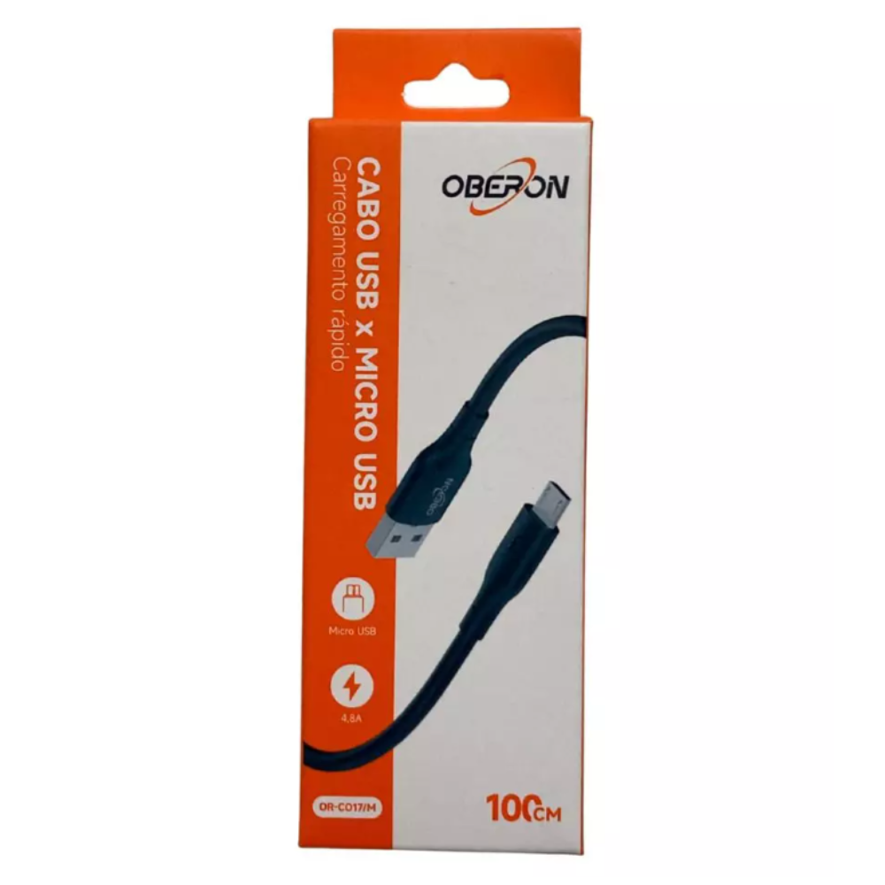 Cabo USB x Type-C Carregador de Celular Oberon OR-CO17/C