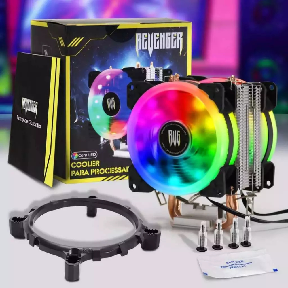 Cooler para Processador Universal Gamer Duplo Intel/AMD Revenger G-VR341 - Imagem 2
