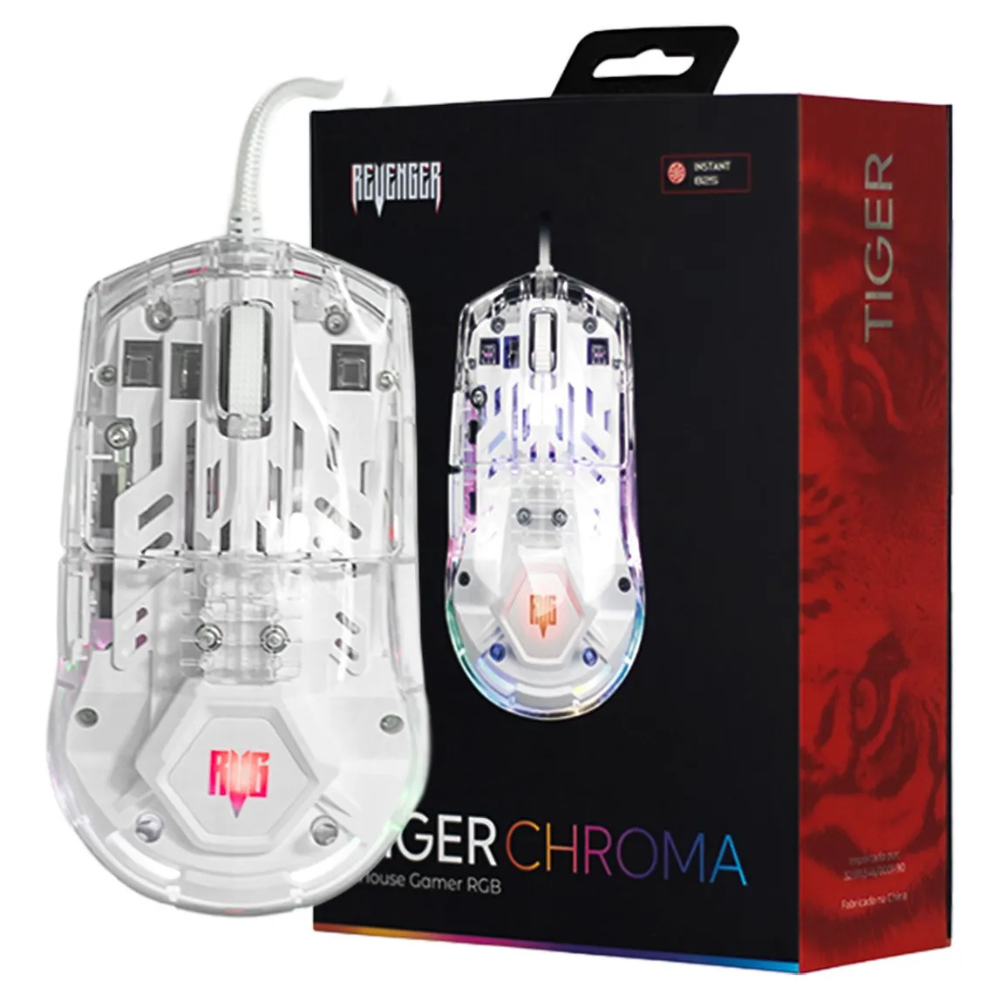 Mouse Gamer com Fio USB RGB 12800DPI MO-TGR004